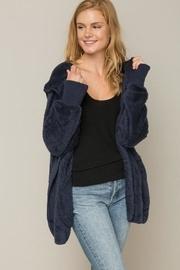  Plush Hooded Cardi