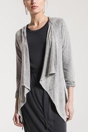  Marled Hooded Waterfall Cardi