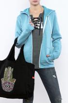  Zip Hoodie With Applique
