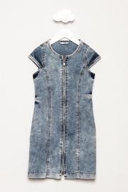  Denim Fitted Dress
