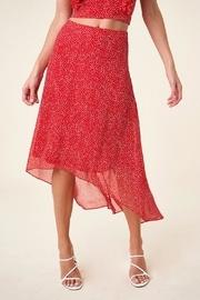  Polka-dot High-low Skirt