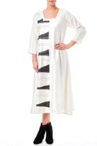  White Silk Blend Dress