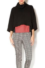  Black Crop Poncho