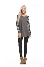  Charcoal Plaid Sweater