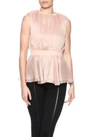  Sheer Peplum Top