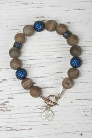  Druzy Sapphire Charm