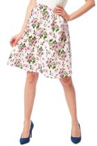  Floral A-line Skirt