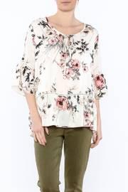  Off-white Floral Blouse