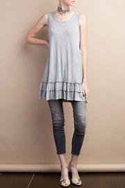  Double Ruffle Tunic Top