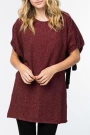  Burgundy Knit Tunic