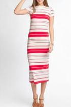  Red Striped Dress