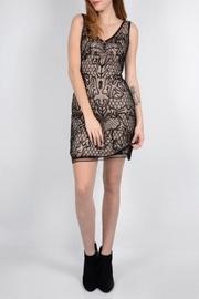  Black-beaded Nude Dress