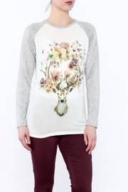  Floral Deer Top