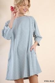  Striped Pocket Dress