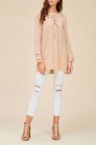  Everly Sweater Blush Top