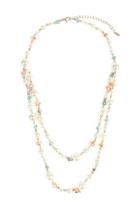  Pastel Bead Pearl-necklace