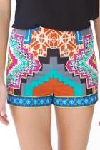  Kaleidoscope Print Shorts
