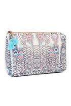  Peacock Feather Cosmetic Pouch