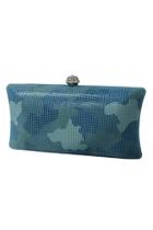  Blue Camouflage Clutch