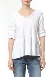  Ruffle Knit Tee