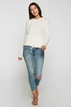  Ivory Hooded Top