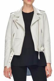  White Leather Jacket