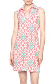  Coral Collared Dress