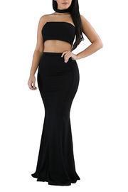  Choker Long Dress