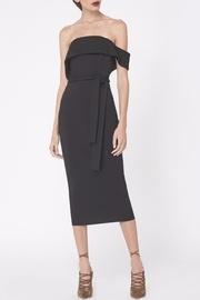  Asymmetric Bandeau Ponte Dress