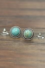 Natural Turquoise Stud-earrings