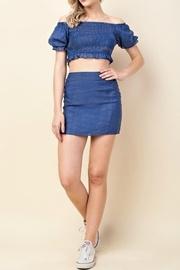  Star Print Crop Top