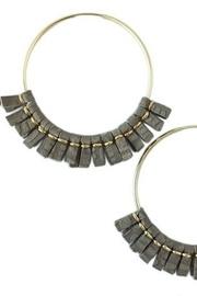 Leather Fringe Hoops