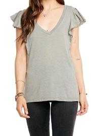  Flounce V Neck