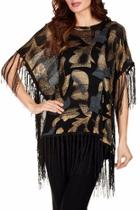  Shimmery Poncho Top