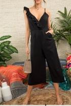  Ruffle One-shoulder Jumpsuit