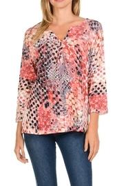  Henley Dot Sweater