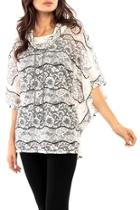  Lace Pullover Poncho