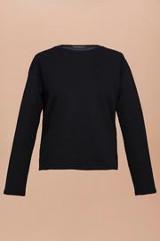  Slit Neckline Sweatshirt