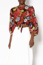  Embroidered Crop-top
