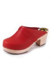  Red Heel Clog