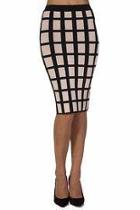  Caged Grid Skirt