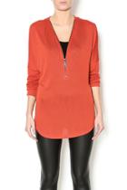  Orange Zipper Top