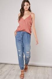  Denim Distressed Jogger