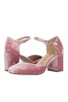  Pink Velvet Heel