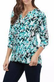  Chevron Popover Blouse