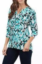 Chevron Popover Blouse