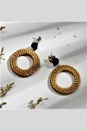  Rattan Black Earrings