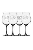  Monogrammed Wine Glasses