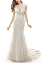  Lace White Wedding Dress