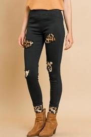  Leopard Patchwork Pants